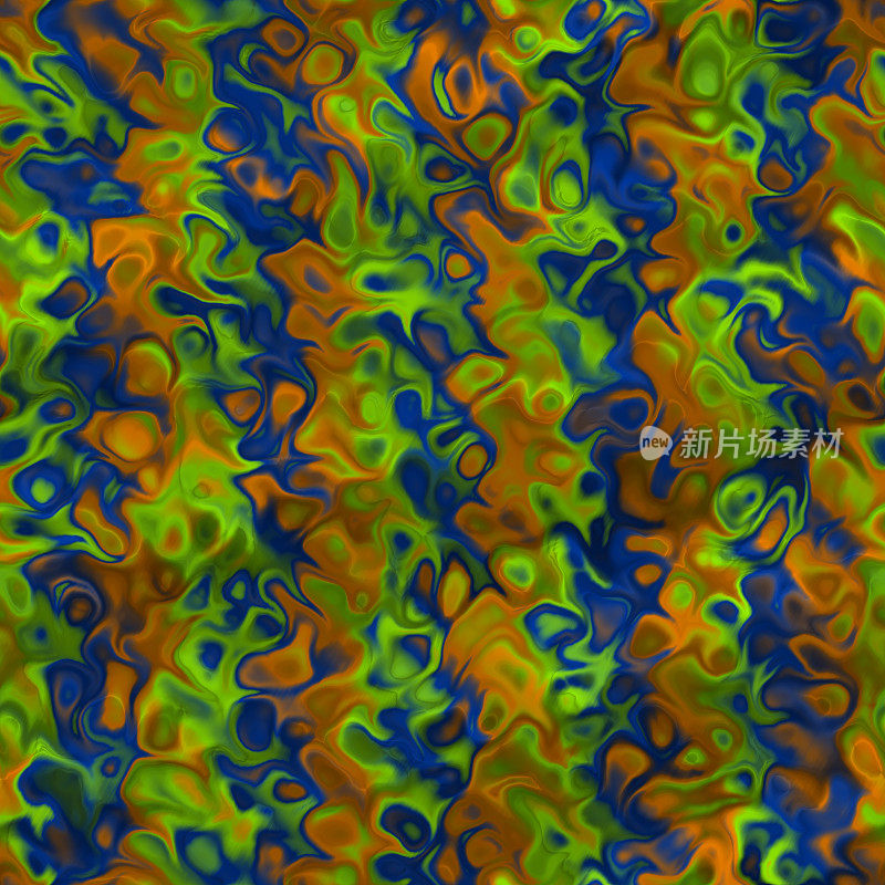 抽象的颜色分形大理石精神- HD无缝瓷砖图案- 15